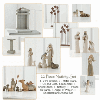 22-Piece Nativity Set – Complete Christmas Keepsake Display
