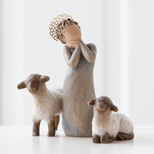 Little Shepherdess Nativity Figure – Christmas Keepsake
