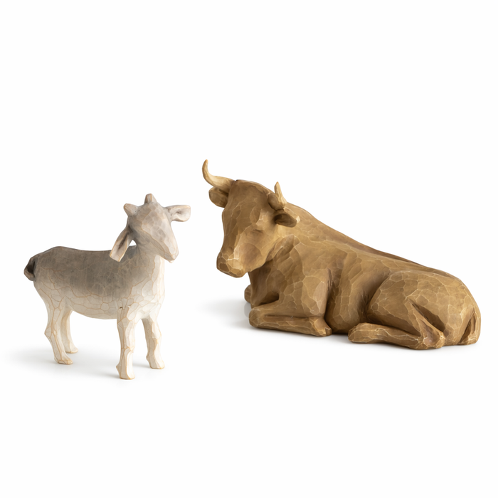 Willow Tree Ox and Goat Nativity Animals